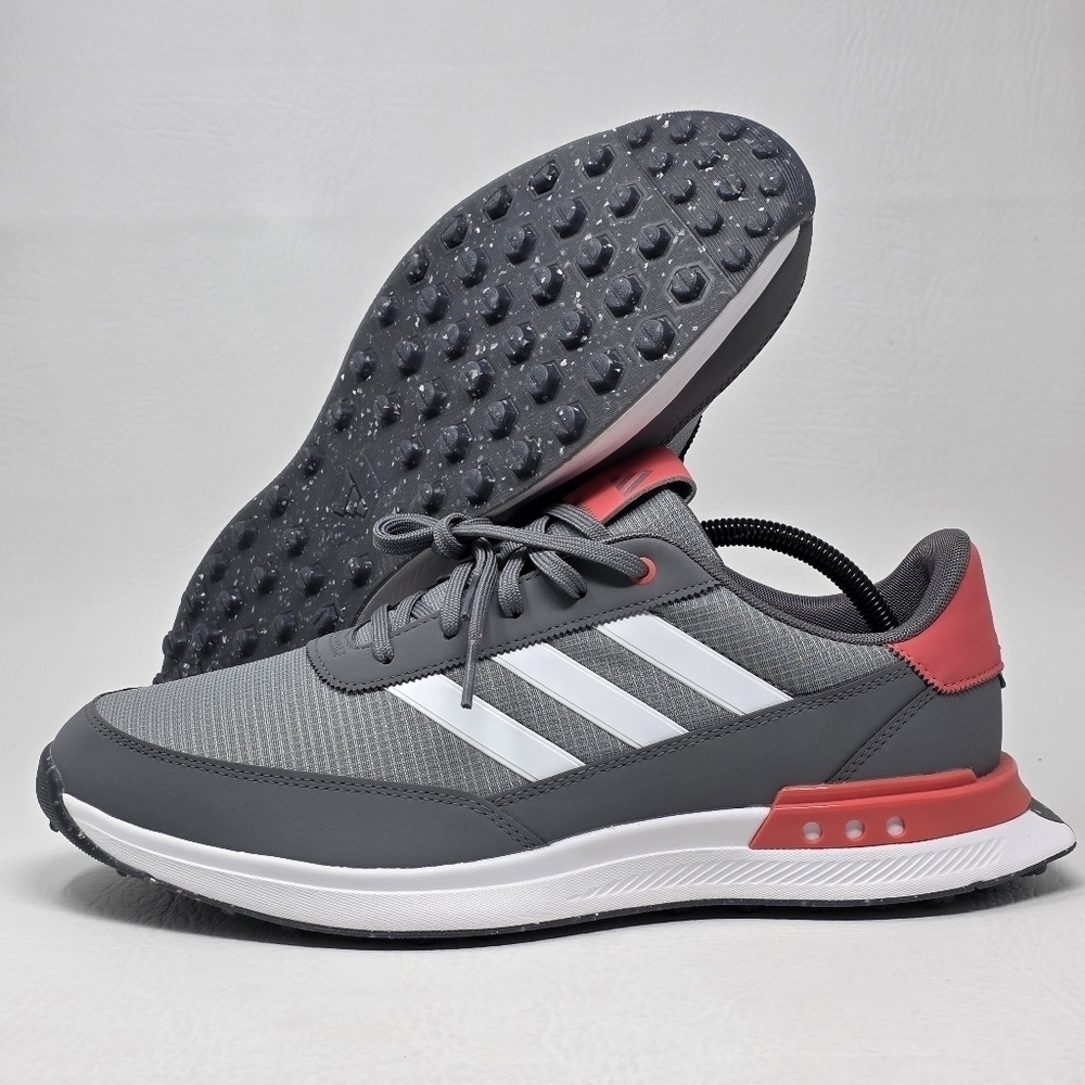 Adidas S2G Grey/Coral Spikeless '24 Golf Athletic Shoes Men's Size 11 IF0339 New